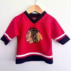🏒Chicago Blackhawks NHL Jonathan Toews Toddler 18M Red Black Jersey